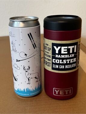 Yeti Rambler Slim 12oz Colster Harvest Red | New